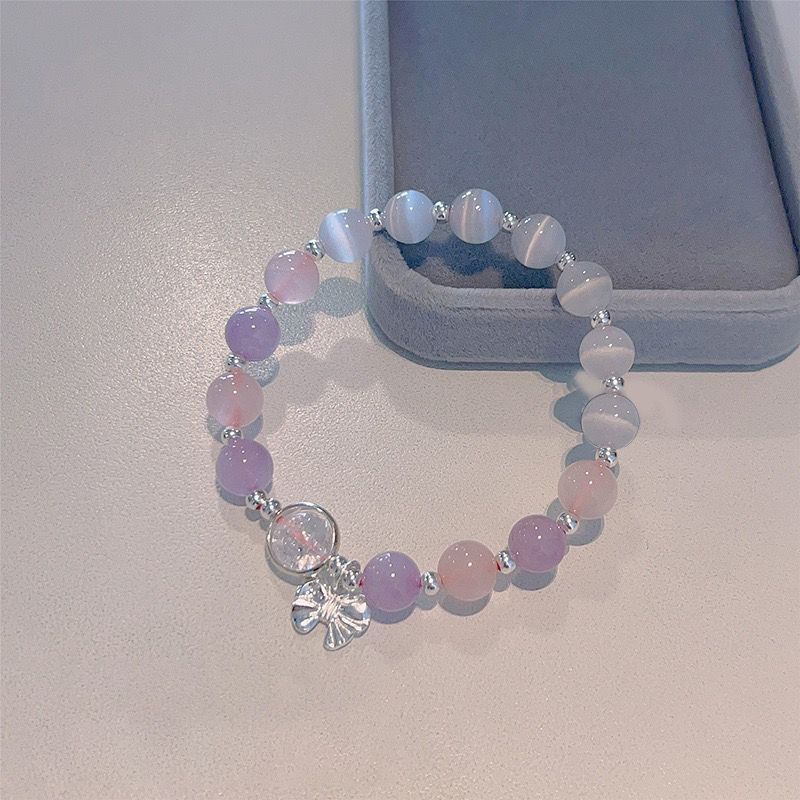 Butterfly bracelet female Instagram niche design grey Moonlight bracelet diy bracelet student gift