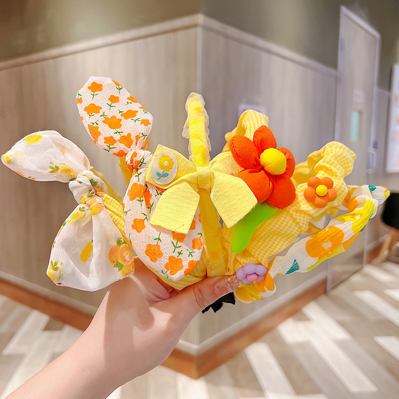 韩国儿童发箍卡通可爱宝宝头箍2023年夏季发饰碎发神器头饰批发