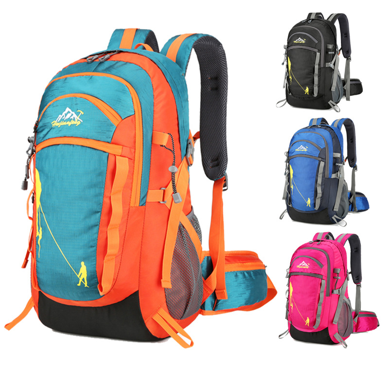 Custom-made new cross-border mountaineering bags, waterproof camping hiking bags, large-capacity wear-resistant cycling bags and backpacks