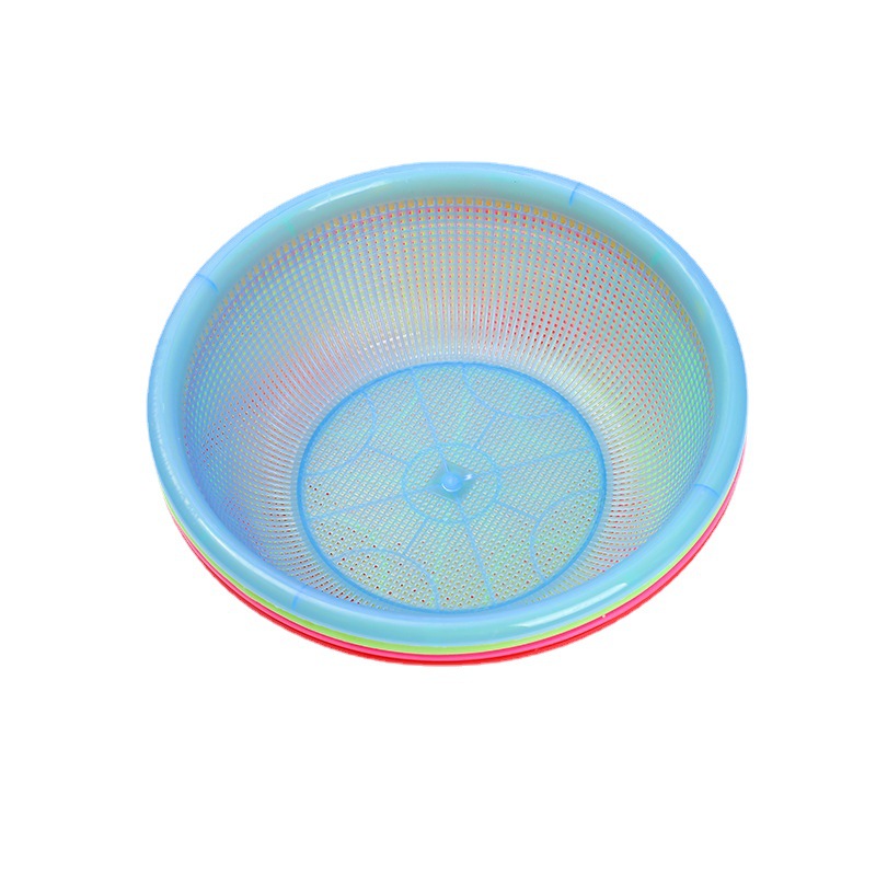 Factory direct sales of brand-new material rice-washing sieves, rice-washing sieves, water-filtering plastic water-draining baskets, vegetable and rice-washing baskets. Wholesale at street stalls Item Picture