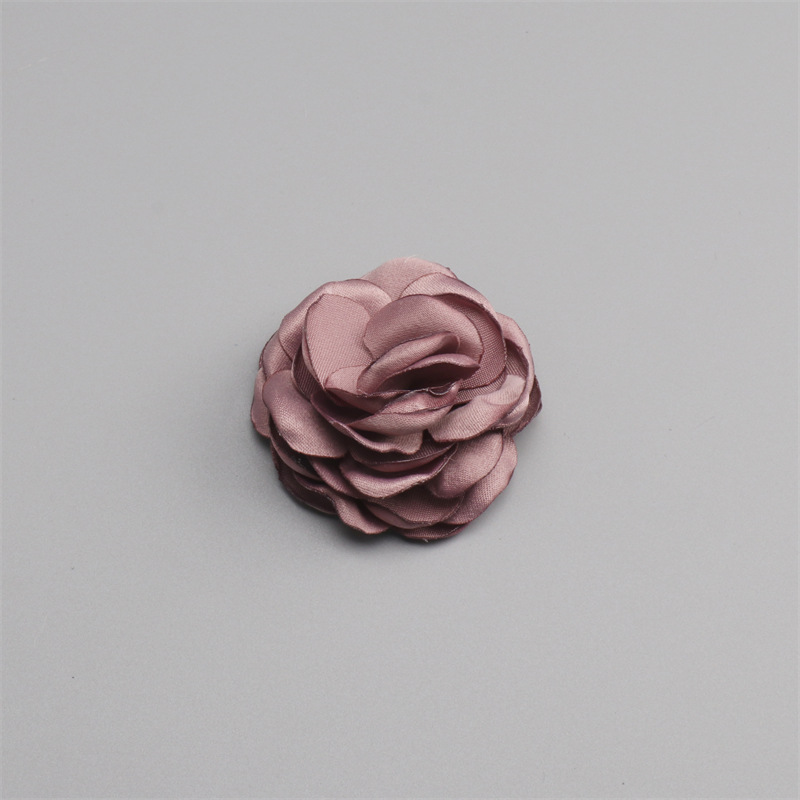 Korean Version Burnt Edge Flower Ironing Edge Rose Diy Handmade Shoe Flower Headdress Flower Clothing Accessories Accessories Camellia Flower Accessories details Picture