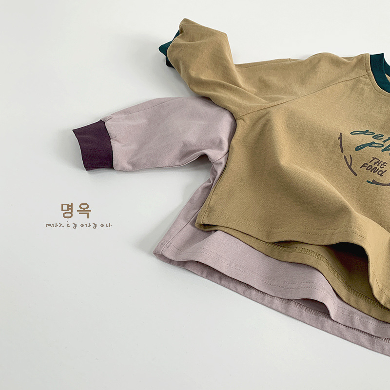 Children's T-shirt 2026 Spring New Style, versatile casual top for boys and girls, Japanese and Korean style, Little Kids base layer, personalized and trendy Application Scenario