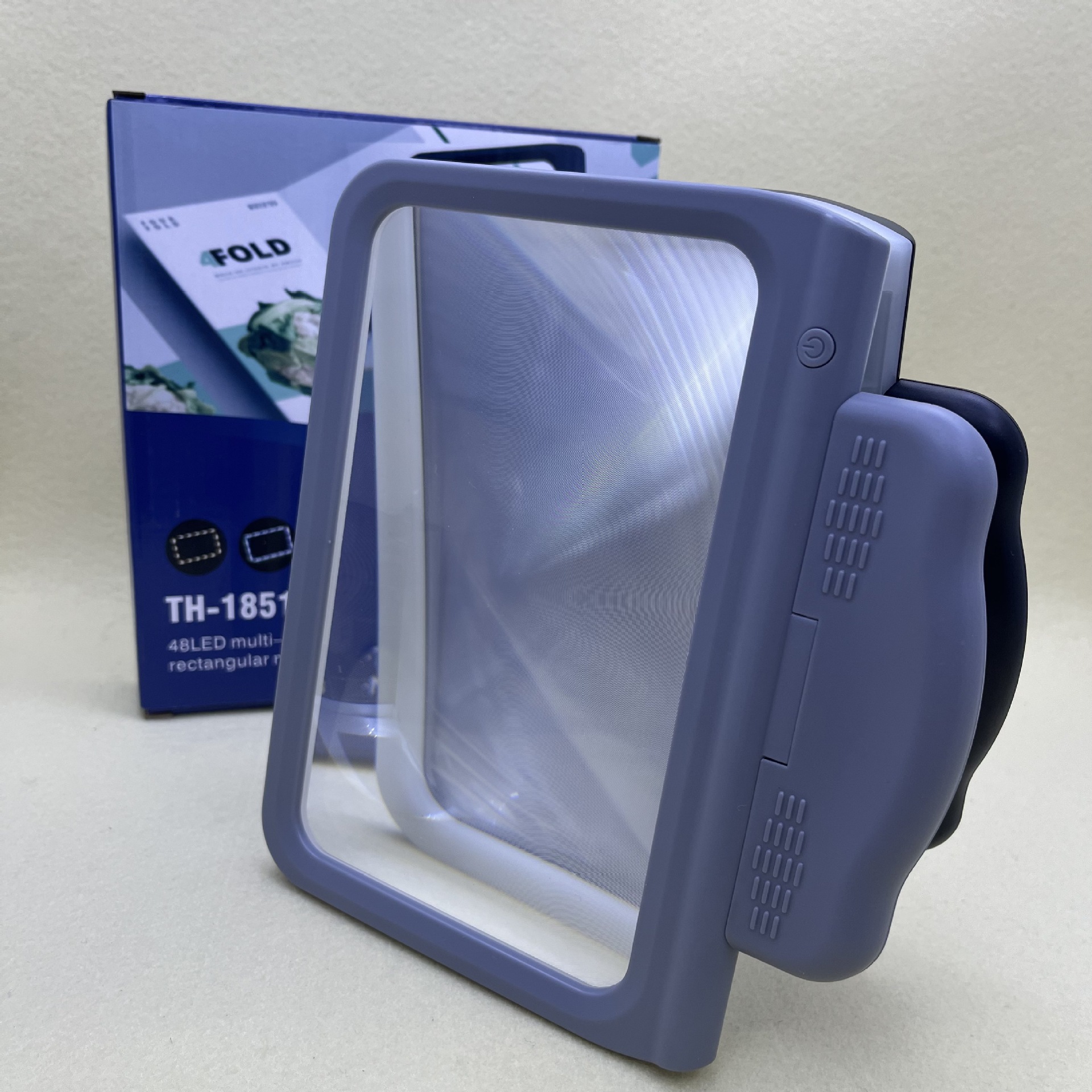 The new 48-LED three-color light source with adjustable temperature, large-area handheld USB reading magnifying glass