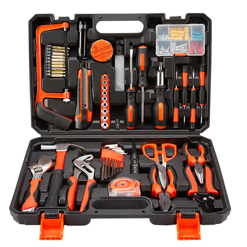 Hardware Tool Set Combination Set Of Household Manual Woodworking Toolbox Power Tools Gift Repair Wholesale Item Picture