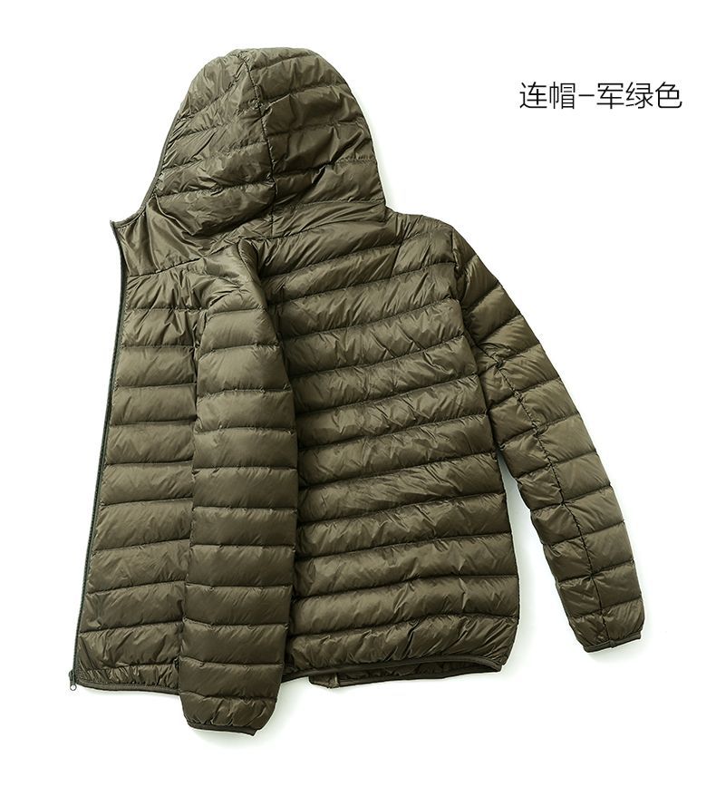 秋冬新款轻薄羽绒服男士短款百搭轻便薄款白鸭绒大码秋冬保暖外套详情25