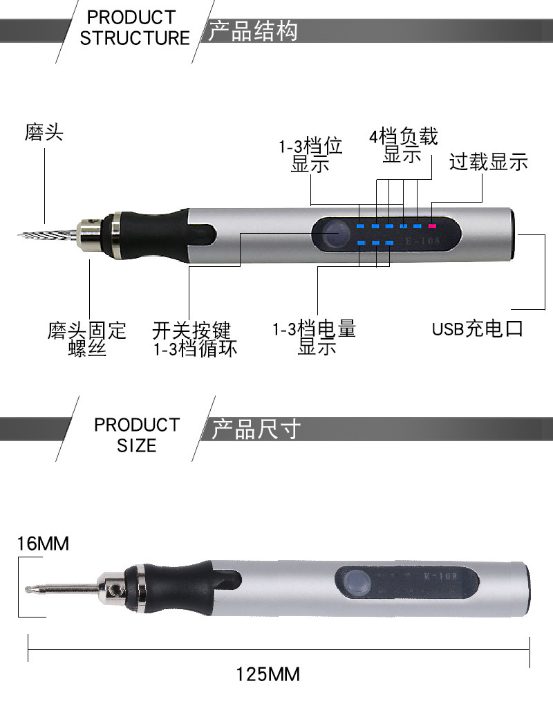Speed Control Polishing Pen Lithium Electric Mini Mini Electric Grinder Charging And Plug-In Dual Purpose Nail Machine Electric Engraving Pen Grinder Application Scenario