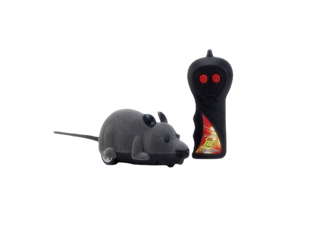 宠物玩具遥控/宠物仿真玩具/逗猫玩具白底实物图