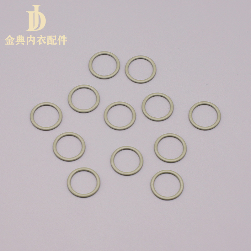 A large quantity of Golden Classic underwear accessories, nylon iron wrapped rubber buckle underwear adjustment buckle bra shoulder strap 089 buckle, are available in stock details Picture