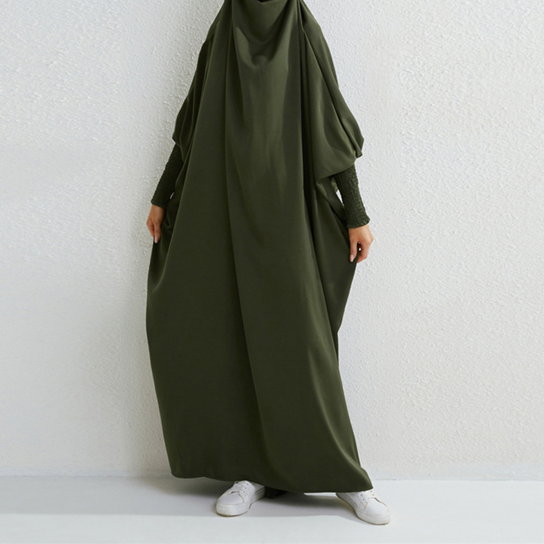 跨境外贸亚马逊tiktok女装长裙大码女装中东阿拉伯长袍连衣裙
