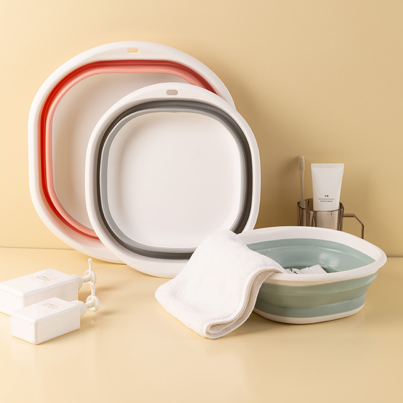 Hanging and folding washbasins, large, medium and small baby basins, baby wash basins for washing faces and feet, travel portable laundry and vegetable basins