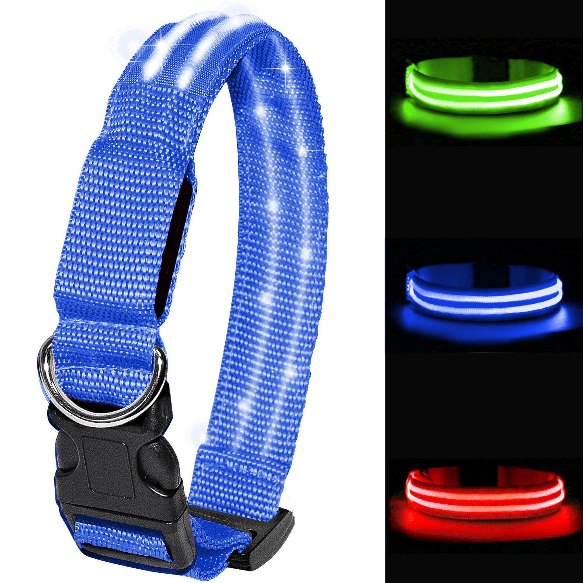 Pet cat collar, large dog night collar