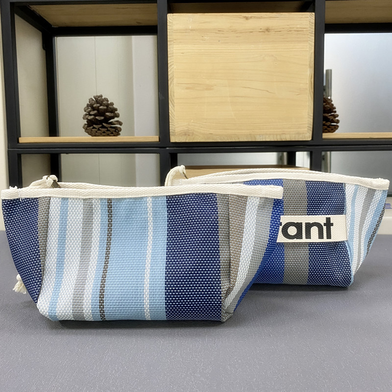 The New Manufacturer Directly Supplies Mar Straw Woven Storage Bag Zipper Makeup Bag Holding Bag Inner Liner Bag In Bag details Picture