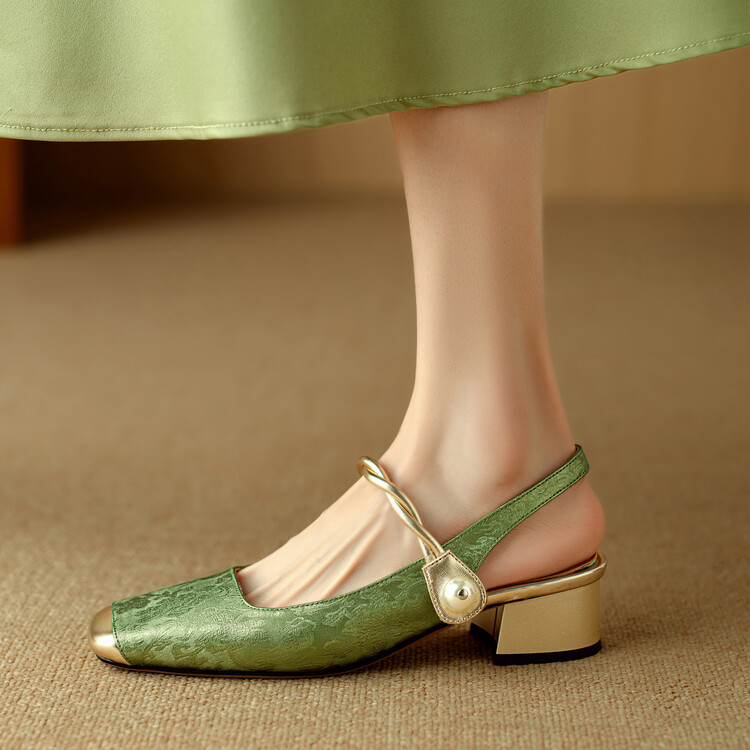 中国风法式包头国潮凉鞋夏季玛丽珍女鞋新款中式单鞋旗袍轻奢女鞋