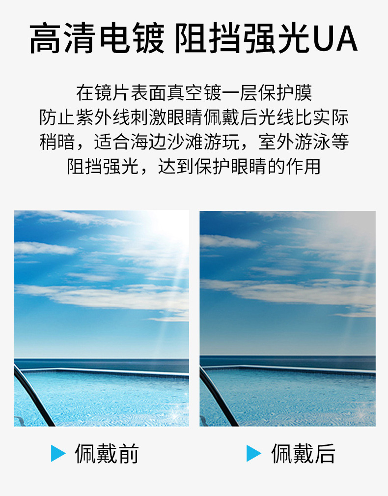 硅胶竞速泳镜成人款高清电镀游泳眼镜专业防雾防水游泳镜跨境现货详情12