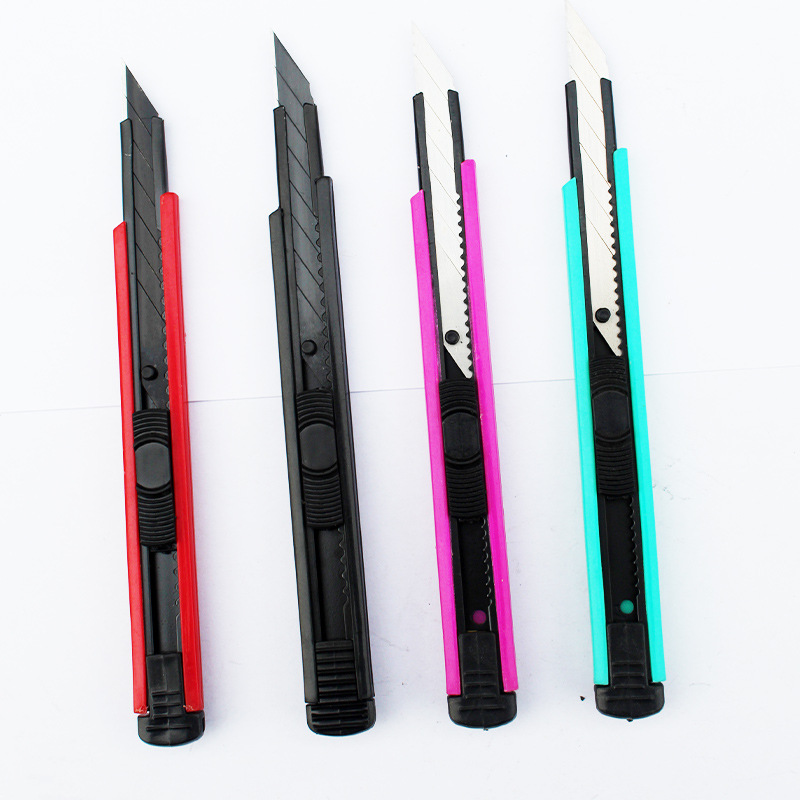 606 utility knife, 9mm small utility paper cutting knife, office supplies, mobile phone film, multiple colors to choose from, manufacturer Specification image