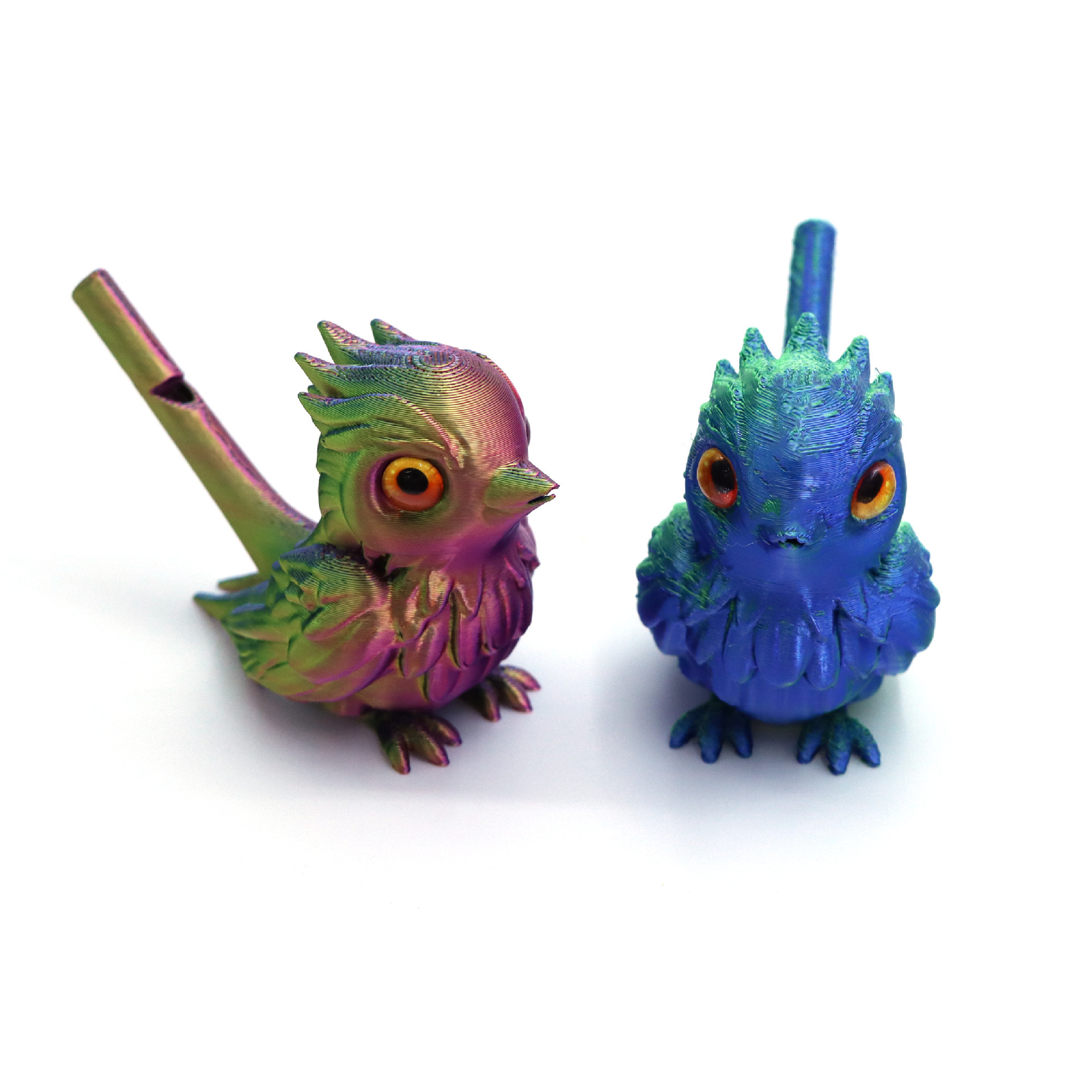 跨境爆款3d打印小鸟口哨儿童玩具仿真鸟乐器注水变音哨子摆件