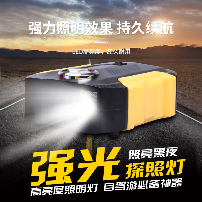 carsun数显指针款汽车轮胎充气泵 便携式应急带灯轮胎车载充气泵