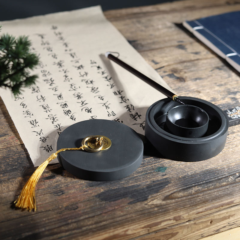 墨砚、文房四宝套件实物图