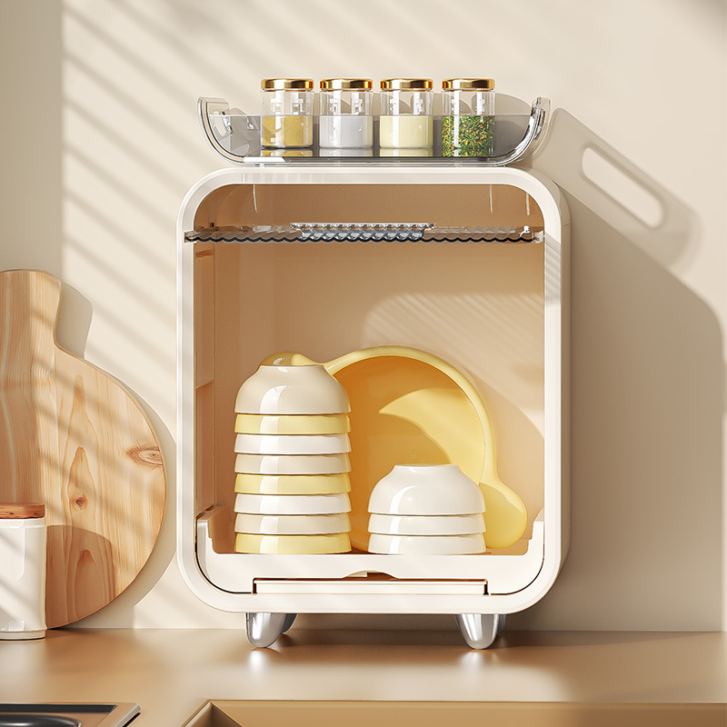 Baby Bottle Storage Rack Baby Table Bedroom Household Drain Rack Baby Tableware Multi-Functional Cup Dust Locker Specification drawing