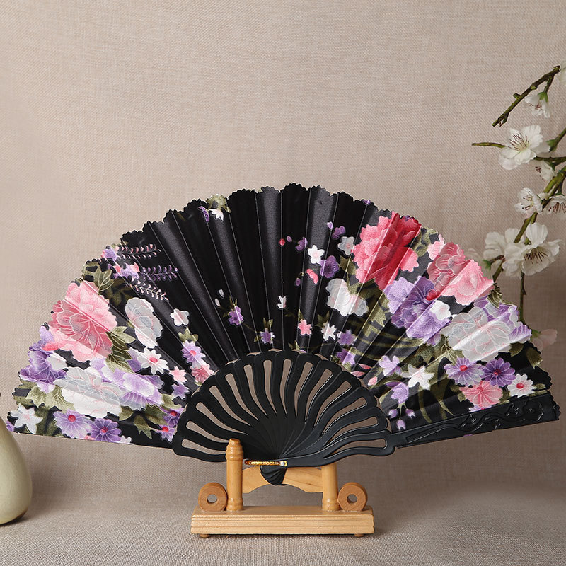 Chinese style keel fan Dance fan wedding fan Spanish lady fan folding fan advertising fan