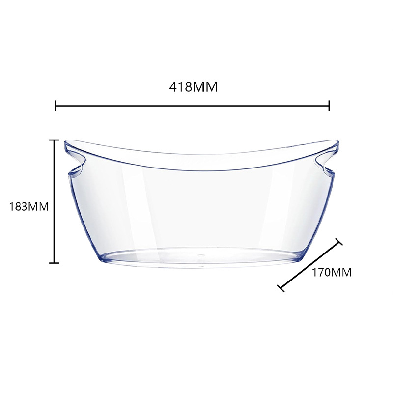 Plastic 5L Ice bucket, cross-border e-commerce ice bucket, beer bucket, boat-shaped bucket, ice cube bucket, hand-held bucket, gold coin bucket Item Picture