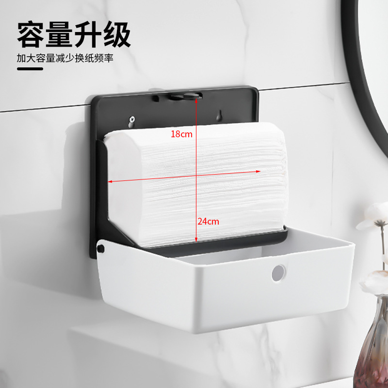 Custom Factory Direct Toilet Tissue Box Toilet Hand Towel Box Hotel Shopping Mall Toilet Wall Hanging Hand Towel Box details Picture