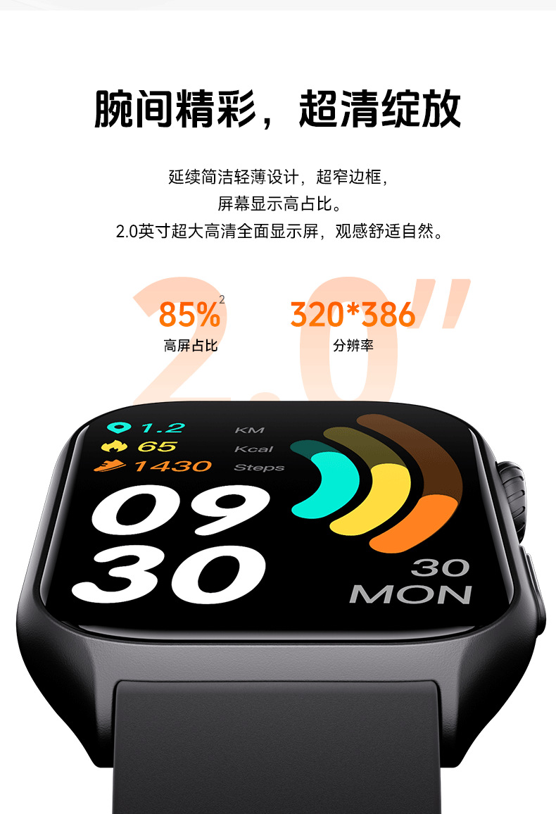 2024 Cross-border GTS7pro Smartwatch Heart Rate and Blood Oxygen Monitoring Sports Watch Full skin Color Detection bracelet pic 14