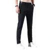 Ice Silk Pants Men 2024 New sporty loose straight-leg business trousers Summer thin quick-drying Casual Pants men Item Picture