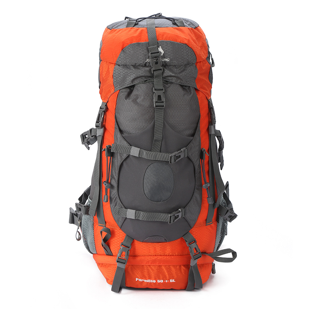户外耐磨运动登山包 大容量徒步旅行功能包 外出野营透气双肩包