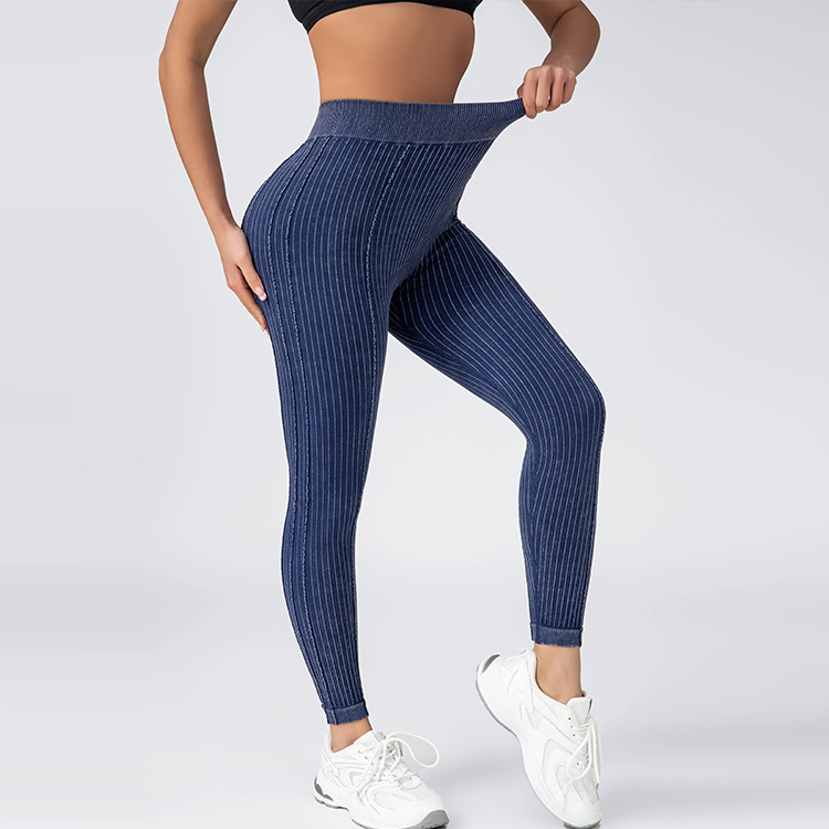 European and American V-waist, sand-washed, peach-shaped buttocks, seamless yoga pants, fitness pants, running and outdoor sports long pants, tight pants for women Application Scenario