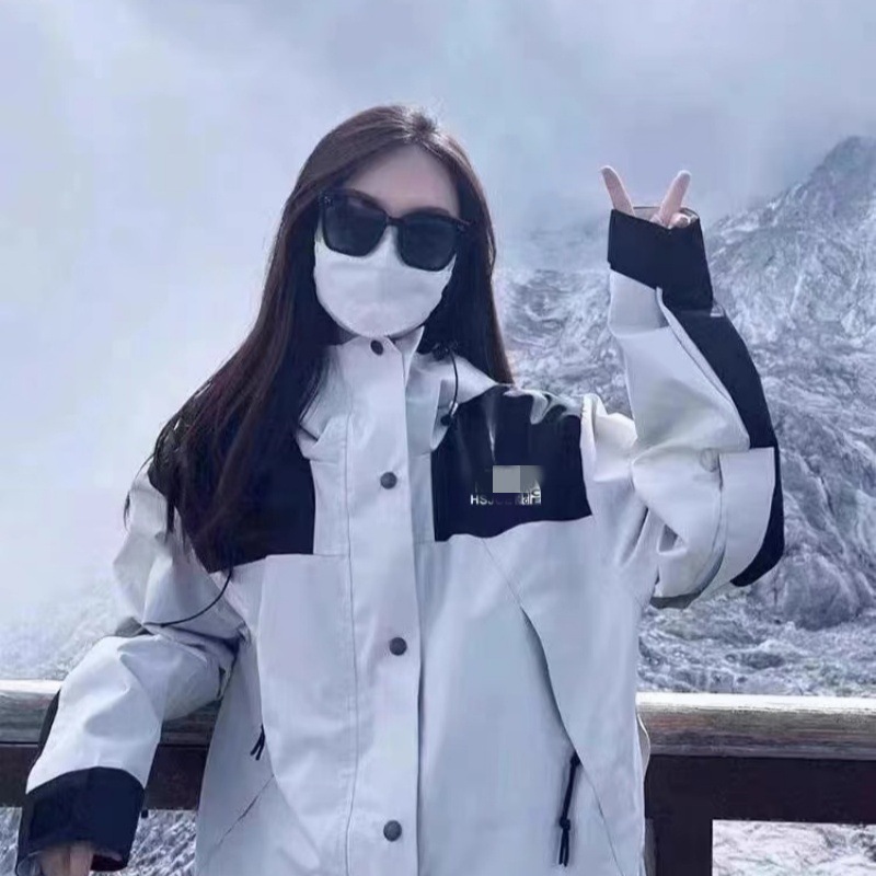 莆田高版本1990冲锋衣北脸美版三合一户外防风防水男女款登山外套
