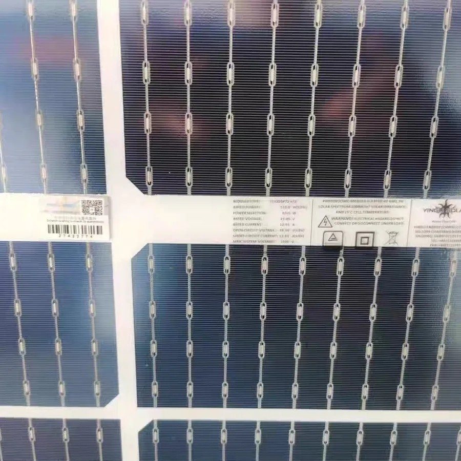Jinko 580w585w590wN type single-glass positive A-class photovoltaic solar cell power generation panels details Picture