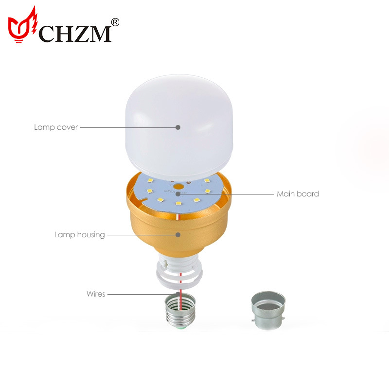 LED bulb light oro fundición a presión aluminio gaofushuai resaltado ahorro de energía bulb disipación de calor buena casa fábrica almacén iluminación details Picture