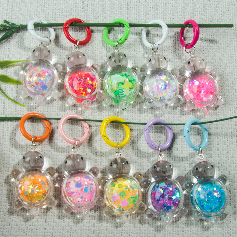 New night glow film turtle keychain ins sweet and girlish blind box blind bag student pendant accessory Application Scenario
