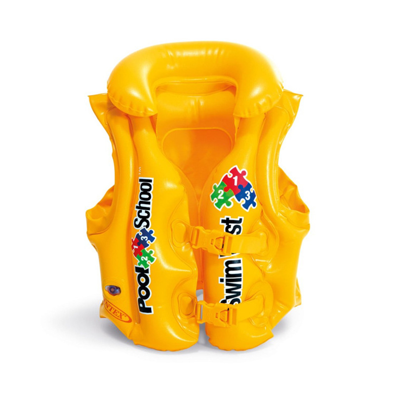 INTEX58660 Children's water play safety inflatable vest, baby swimming vest, PVC inflatable life jacket wholesale Item Picture