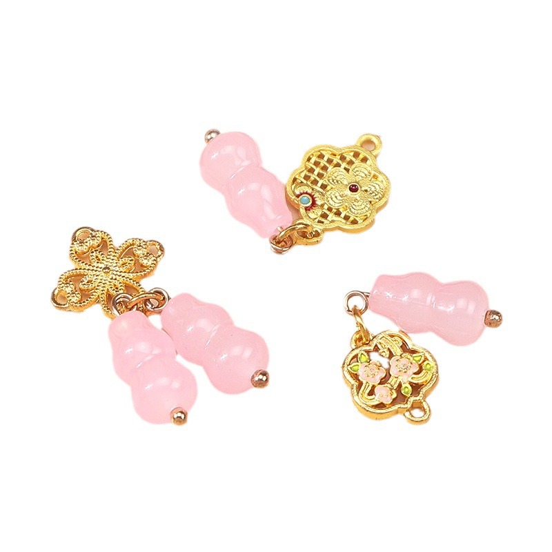 发饰服装饰品/树脂钻球/挂件/M字吊钟调节扣/925银钩白底实物图