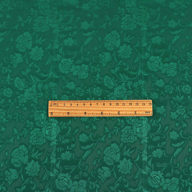 红云纱花萝印花面料连衣裙旗袍面料玫瑰花暗纹数码印花布现货轻奢