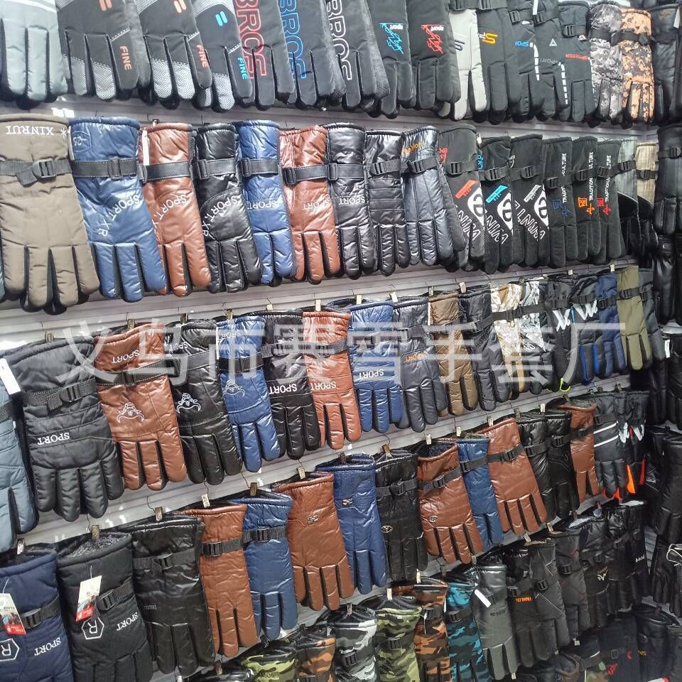 Gloves Sleeve Adult Gloves Gym Fingerless Gloves Cycling Gloves Sunscreen Gloves Household Plus Fleece Warm Windproof Gloves details Picture