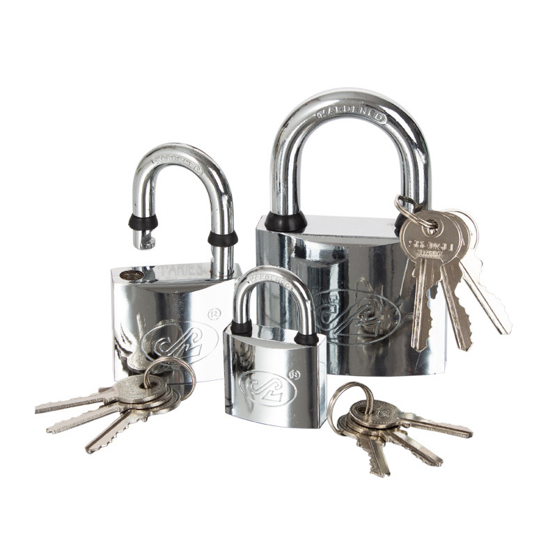 Pujiang factory direct sales thick type Shengli chrome-plated lock with waterproof ring copper core padlock warehouse door lock head Item Picture