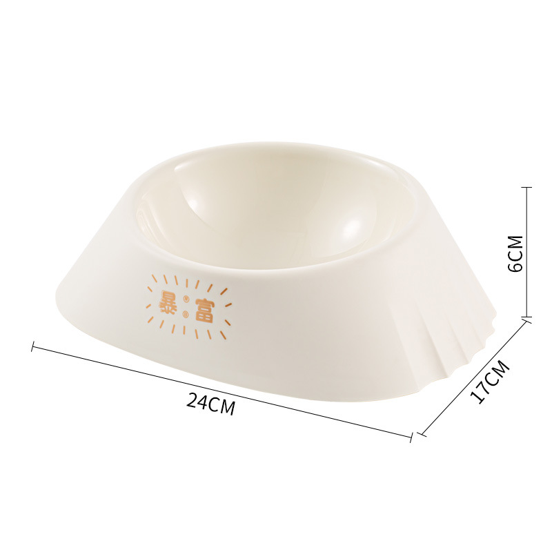 Large-capacity pet cat bowls, anti-slip and anti-tipping dog food sets, easy to clean, thickened pet bowls in stock for wholesale Item Picture