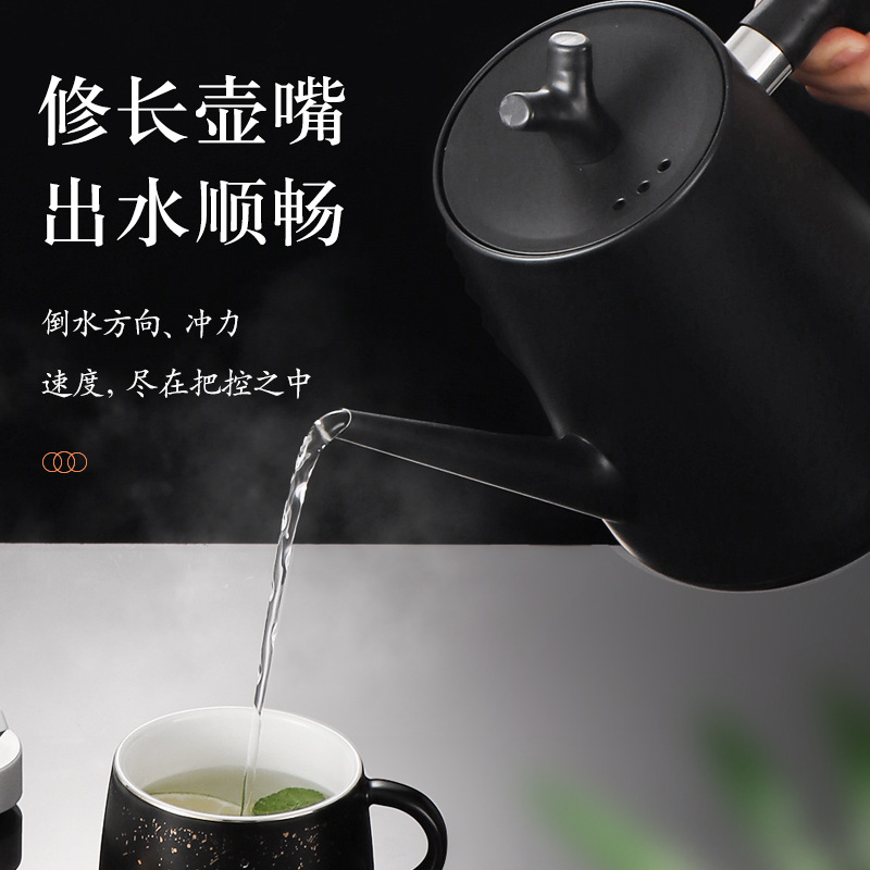 Swan Neck Electric Kettle Wholesale Stainless Steel Tea Kettle Long Mouth Coffee Kettle Kettle details Picture