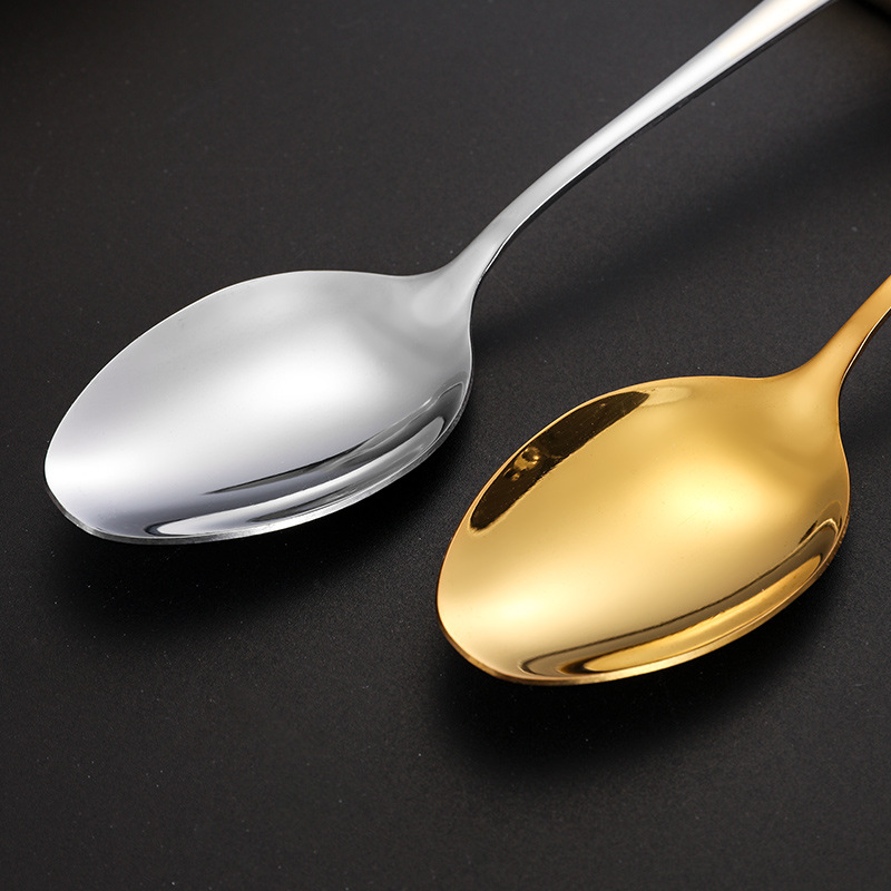 跨境304不锈钢1010刀叉勺餐具24件套不锈钢勺工艺盒礼品西餐具详情图2