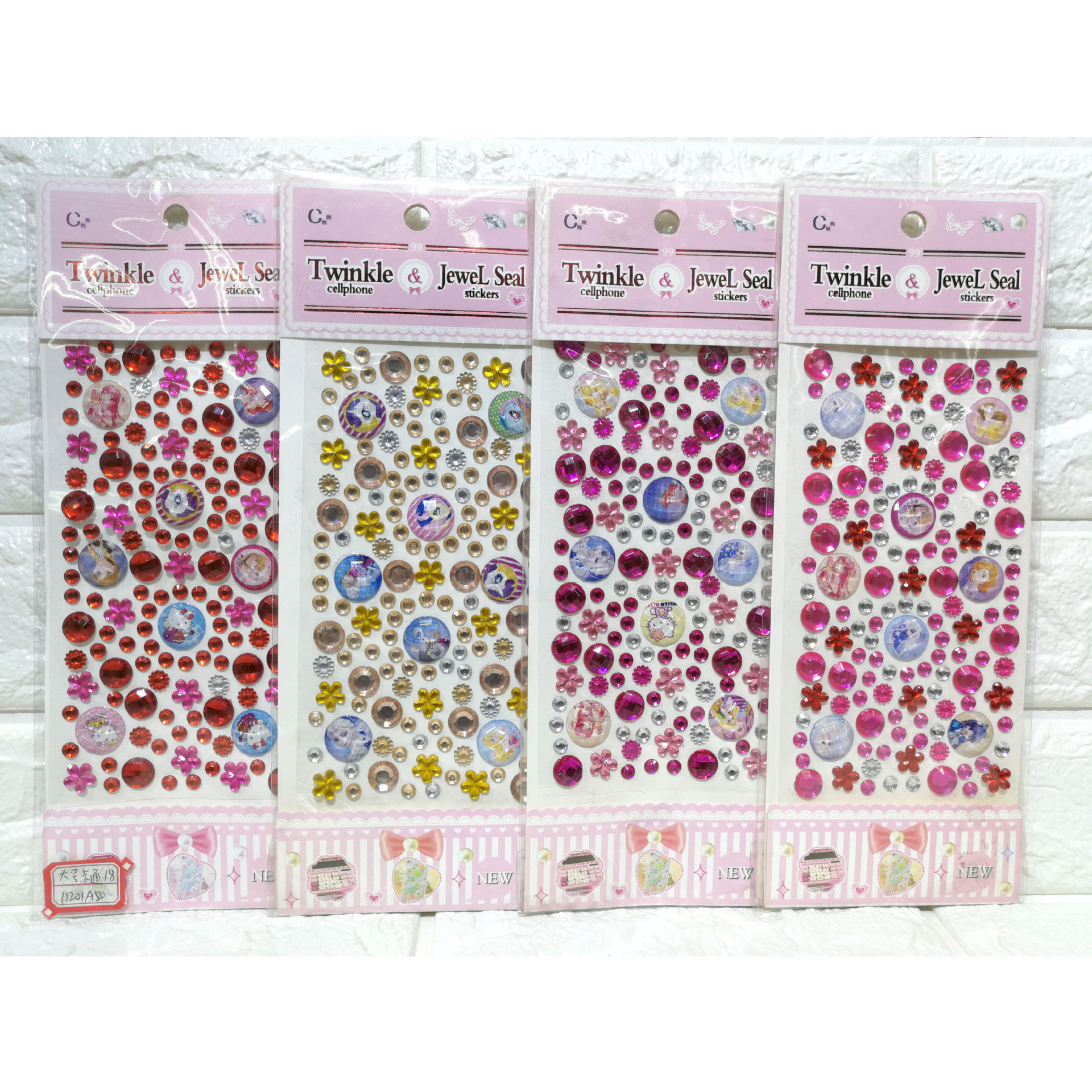 Wholesale large-sized cartoon starry sky children's creative decorative stickers, DIY crystal stickers, acrylic diamond stickers, etc Specification image