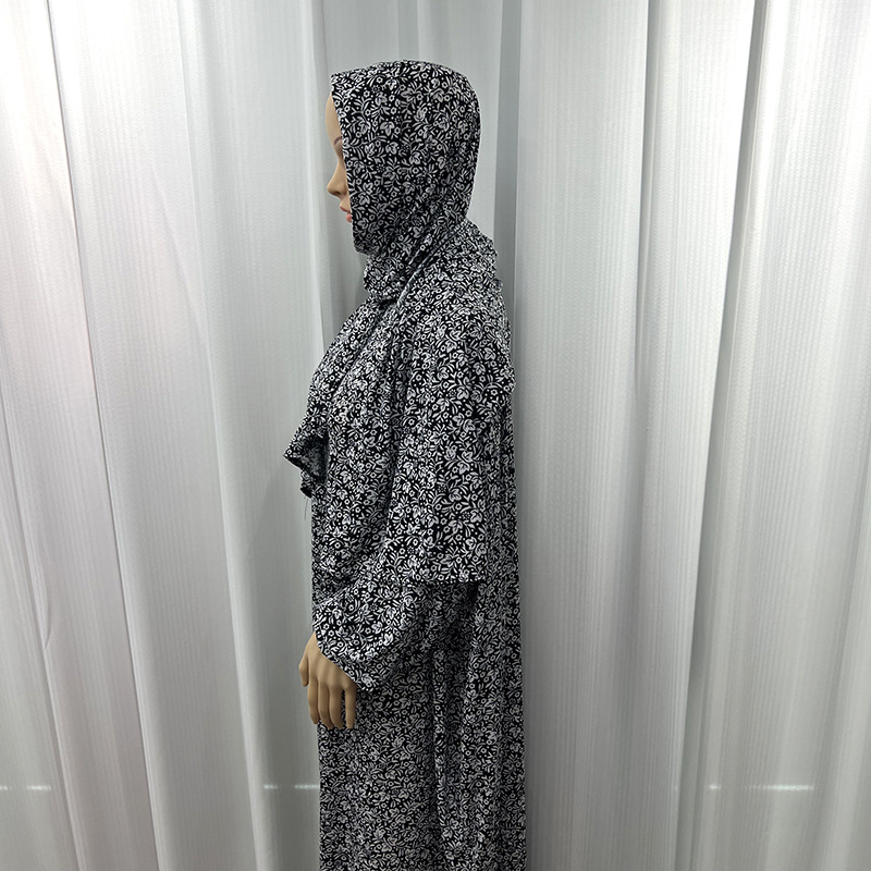 Large Size Women's Clothing New Muslim Spring And Autumn Long Sleeve Simple Loose Casual Long Japanese And South Korean Shirt Dress Wholesale Item Picture