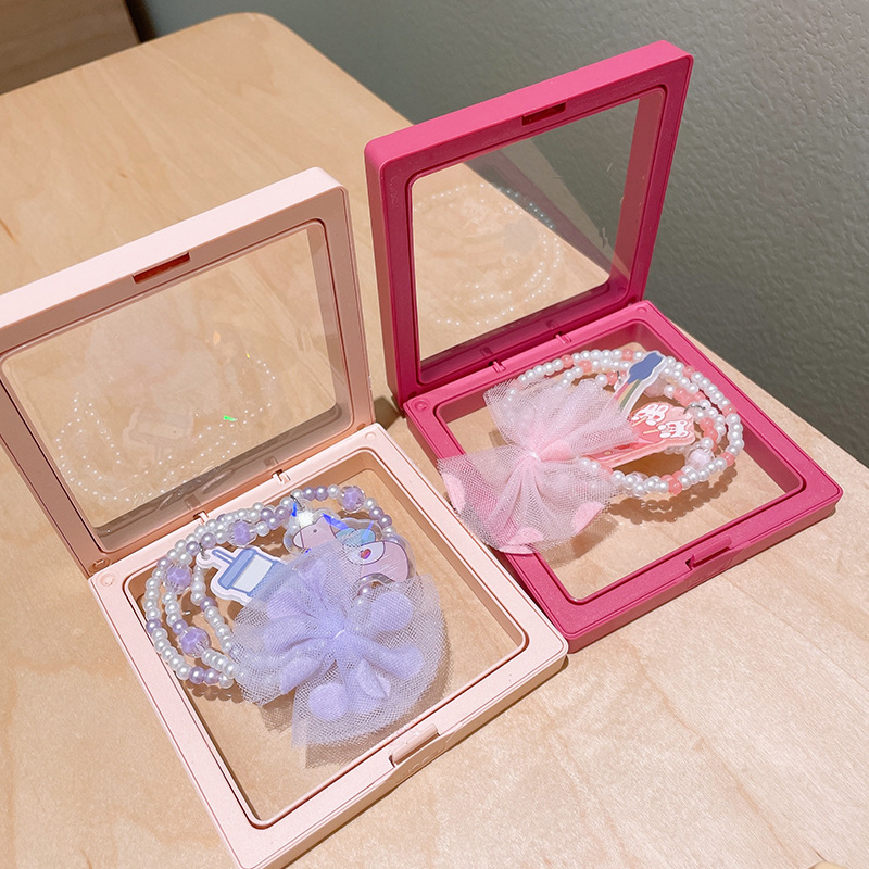 韩国儿童卡通可爱项链网红同款飞船小熊蝴蝶结少女首饰小女孩饰品详情图3