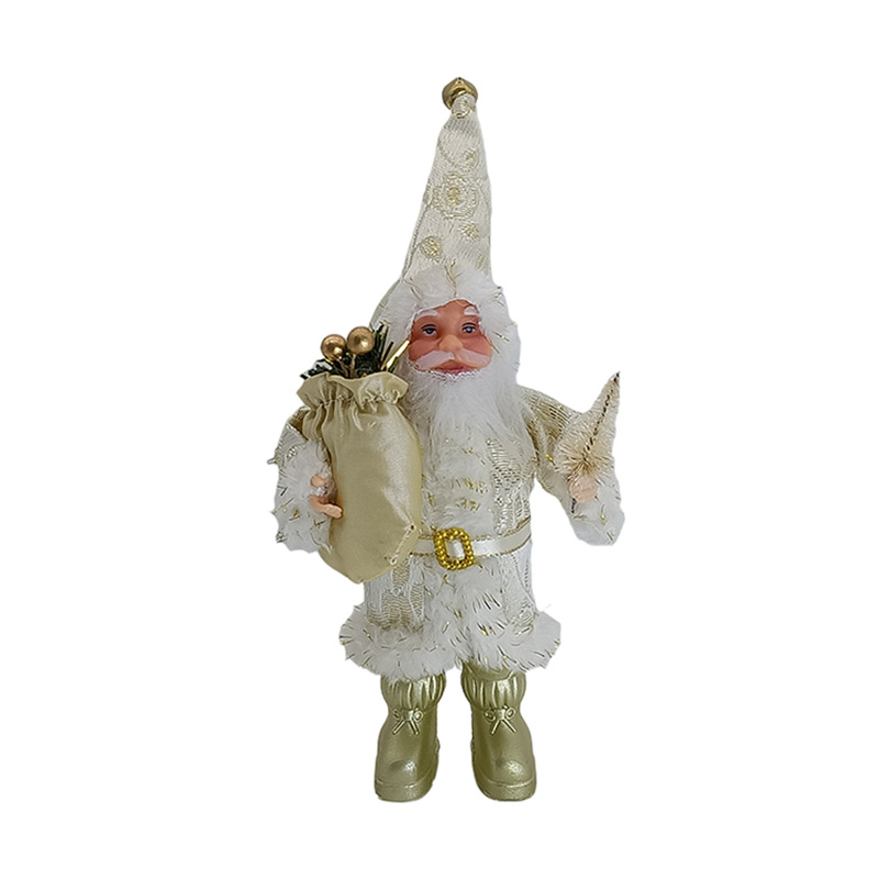 Cheung Chau Christmas Cross Border Spot Santa Claus Standing Old Man Decorated Christmas Tree Small Pendant Christmas Decorations Doll details Picture