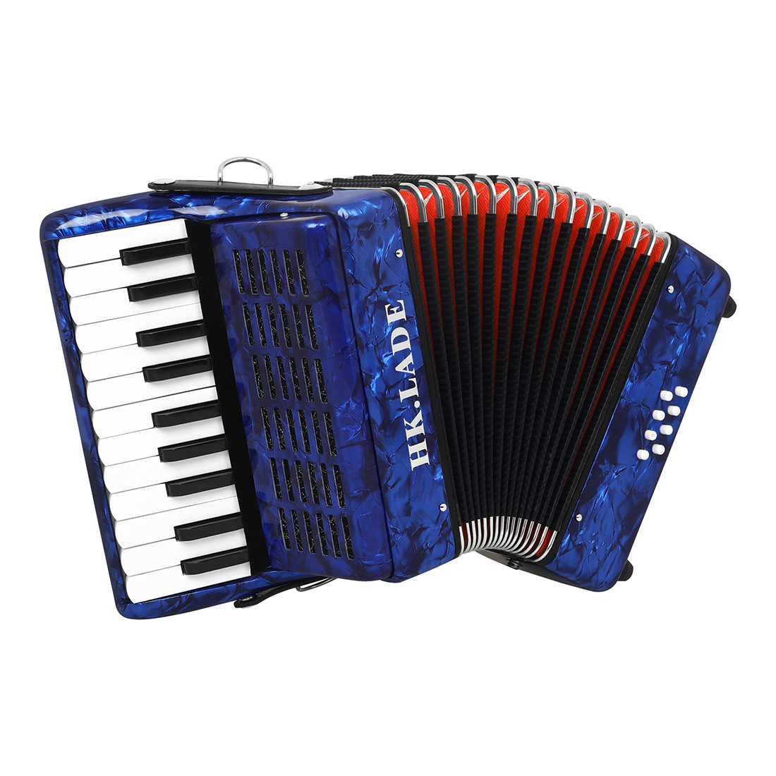 LADE8 bass hand-wind keyboard accordion for beginners and children, 22-key professional accordion, is selling well across the border Item Picture