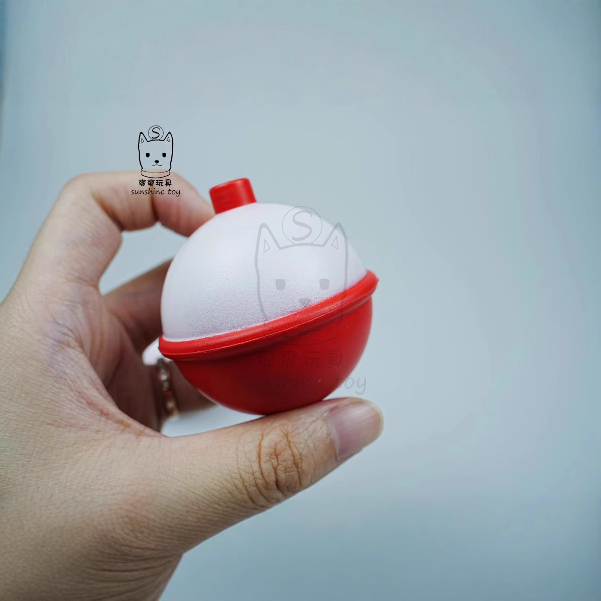 Manufacturer's foamed PU float, key chain, fish float, pressure ball, key chain, pendant, fishing float gift, printed LOGO Specification image