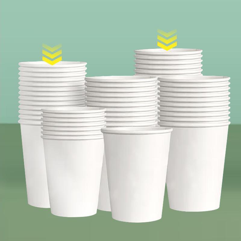 Paper cup household disposable cup commercial office paper cup tea cup reception cup 500 only Specification drawing