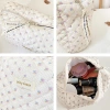 Large-capacity portable quilted storage bag, makeup bag, rural youth storage bag, makeup bag, portable details Picture